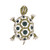 Rain Pin, Green Crystal Turtle (AP118G)