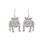 Rain Dangle Earrings, English Bulldog - Silver (E3845S)
