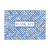 Caspari Thank You Notes, Fretwork in Blue - Pack of 8 (91607.44)