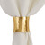 Park Designs Napkin Rings, Hammered Gold Cuff - Set of 4 (8799-933)