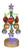 Ganz Light-Up Christmas Tree, Golden Swirl Heart Ornaments (EX21508B)