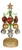 Ganz Light-Up Christmas Tree, Golden Swirl Heart Ornaments (EX21508B)