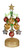 Ganz Light-Up Christmas Tree, Golden Stars Heart Ornaments (EX21508C)