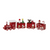 Ganz Christmas Train Figurines, Red (EX28015B)