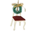 Roman Memorial Ornament, Chair with Wreath (31802)