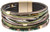 Rain Magnetic Bracelet, Mixed Media - Green/Bronze (MB67)