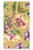 Caspari Paper Guest Towel Napkins, Gold Porcelain Blooms - 2 Pack (17761G)