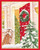 Caspari Boxed Christmas Cards, Open Door With Snow - 16 Small Cards (103006)