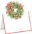 Caspari Die-Cut Place Cards, Ribbon Stripe Wreath - 2 Packs (93906P)