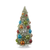 Raz Imports Bottle Brush Tree, Snowy with Ornament - 12" (4316153LG)