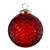 Raz Imports Diamond Cut Ornament, Red Ball - 4" (4319527)