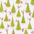 Caspari 8' Continuous Gift Wrap Roll, Twirling Santas (10060RC)