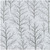 Caspari 6' Continuous Gift Wrap Roll, Winter Trees White & Silver Embossed Foil (10054RCF)