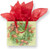 Caspari Large Gift Bag, Ribbon Stripe Wreath (10063B3)