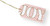 Caspari Pack of 4 Hanging Gift Tags, Joy Stripes Foil (HT061)