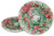 Caspari Round Paper Dinner Plates, Ribbon Stripe Wreath, 2 Pack (17540DP)