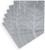 Caspari Paper Luncheon Napkins, Winter Trees Silver & White - 2 Packs (17671L)