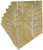 Caspari Paper Luncheon Napkins, Winter Trees Gold & White - 2 Packs (17670L)