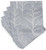 Caspari Paper Beverage Napkins, Winter Trees Silver & White - 2 Packs (17671C)