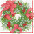 Caspari Paper Beverage Napkins, Ribbon Stripe Wreath - 2 Packs (17540C)