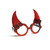 180 Degrees Halloween Glasses, Devil Horns (EM2549)