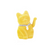 180 Degrees Flocked Waving Cat, Yellow (RS0171)