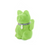 One Hundred 80 Degrees Flocked Waving Cat, Green (RS0171)