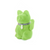 180 Degrees Flocked Waving Cat, Green (RS0171)