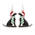 Rain Dangle Earrings, Santa Dog - Labrador (XME256)