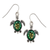 Rain Dangle Earrings, Turtle - Silver (JE0125S)