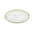 Badash White & Gold Alabaster Plate (D143G)
