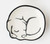 One Hundred 80 Degrees Sleeping Animal Sculpted Dish, Dog (CD0033D)