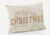 One Hundred 80 Degrees White & Gold Beaded Pillow, Merry Christmas (SI039A)