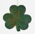 One Hundred 80 Degrees 10" St. Patrick's Day Flocked Shamrock Decoration, Dark Green (WH0112A)