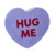 One Hundred 80 Degrees Valentines Day Conversation Heart Decor, HUG ME (WH0184A)