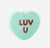 One Hundred 80 Degrees 6" Valentines Day Conversation Heart Decor, LUV U (WH0185A)