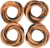 Design Imports Napkin Rings, Wood Rings - Set of 4 (750408)