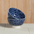 Now Designs 4" Stamped Bowl, Indigo Geo (5141010)