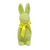 One Hundred 80 Degrees Flocked Bunny, Lime (WH0157A)
