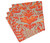 Caspari Paper Beverage Napkins, Palazzo Coral - 2 Packs (7969C)