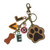 Chala Charming Charms Keychain, Paw & Love (619PW0)
