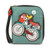 Chala Zip-Around Wallet, Bicycle Teal (839BYC4)