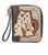 Chala Zip-Around Wallet, Cat Brown Stripe (839CTA3S)