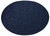 Merritt Oval Fishnet Placemats, Navy Blue- Set of 4 (23946)