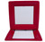 Caspari Square Paper Dinner Plates, Grosgrain Red - 2 Packs (6014DP)