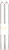 Caspari 10" Straight Taper Candles, Metallic White - Set of 2 (CA05.2)
