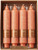 Root Timberline Collenette Candles 7", Rust - Set of 4 (59719)
