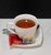 Just Dough It Replica White Cup of Tea on Saucer with Teaspoon (W0511W)