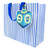 Caspari Large Gift Bag, Dreidel And Stripes (10113B3)