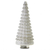One Hundred 80 Degrees White Glass Tree, Traditional - 18" (SI1155A)